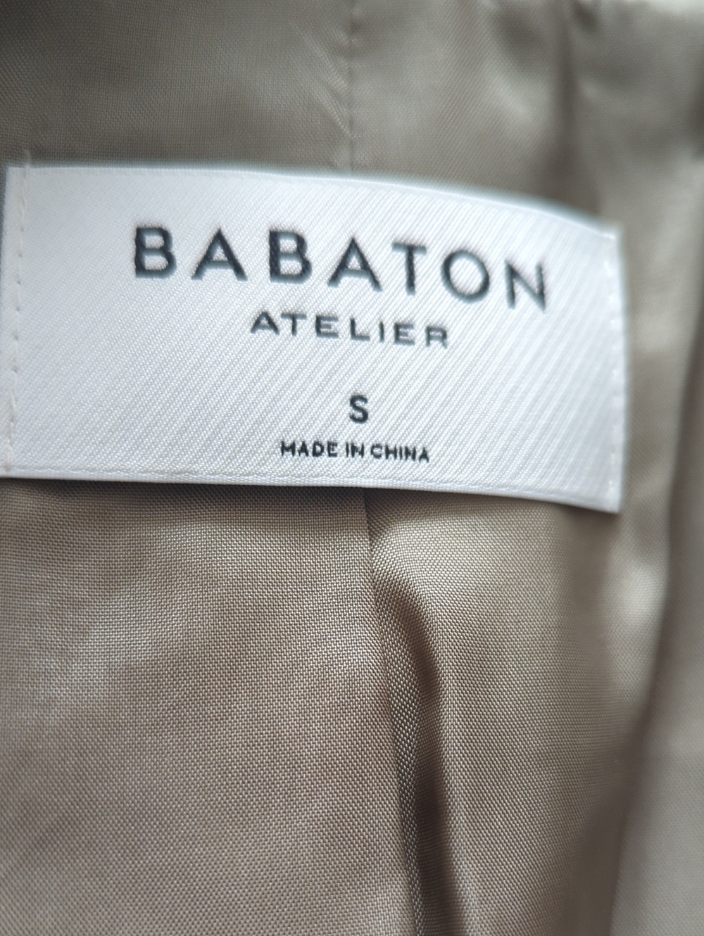BABATON ATELIER Women’s Taupe Blazer Jacket - Picture 10 of 12